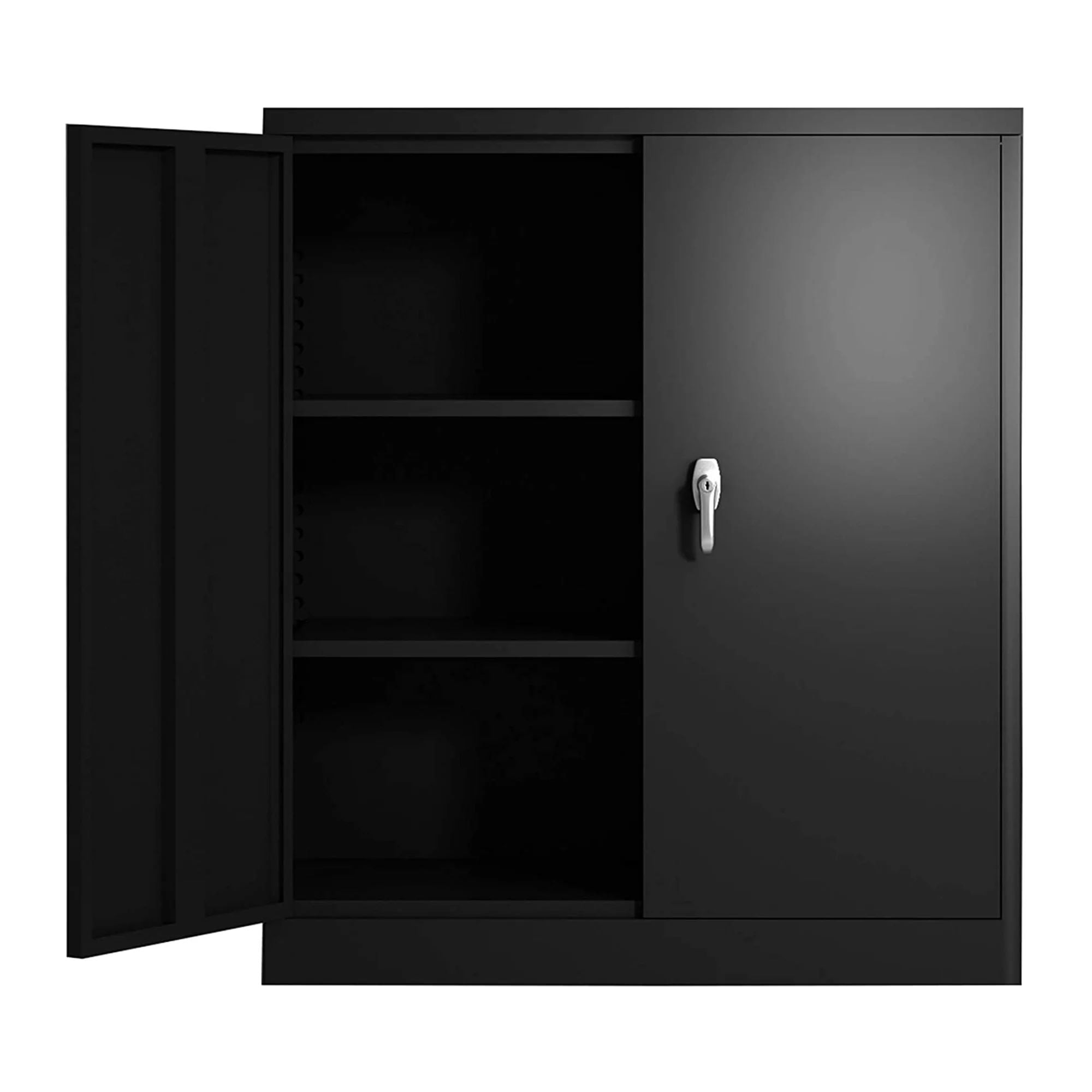 Metal Storage with Locking Door and 2 Adjustable Shelves,Steel