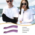 thumbnail image 4 of Protector solar Wosthever para brazo manga larga violeta para hombres y mujeres pesca Ciclismo, 4 of 6