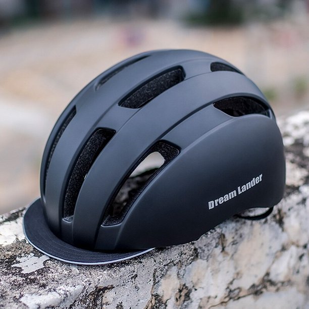 Casco de bicicleta para hombre y mujer, protector de cabeza con visera extraíble y luz trasera, para ciclismo de carretera y ciudad, novedad de 2021 Fivean Cascos de ciclismo