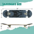 thumbnail image 2 of 31'' Complete Skateboard 7 Layer Canadian Maple Double Kick Deck Skateboards PLAY HARD quot T Skate Board for Beginner Adult Gifts, 2 of 5