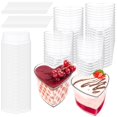 thumbnail image 2 of 50 Pcs Coupes à Dessert avec Couvercles Cuillères 6oz/180ml Mini Réutilisables pour Dessert Pudding Mousse Yogourt Collations Fête Traiteur, 2 of 9
