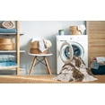 thumbnail image 2 of Ahgly Company Machine Washable Indoor Square Abstract Red Brown Area Rugs, 5' Square, 2 of 7