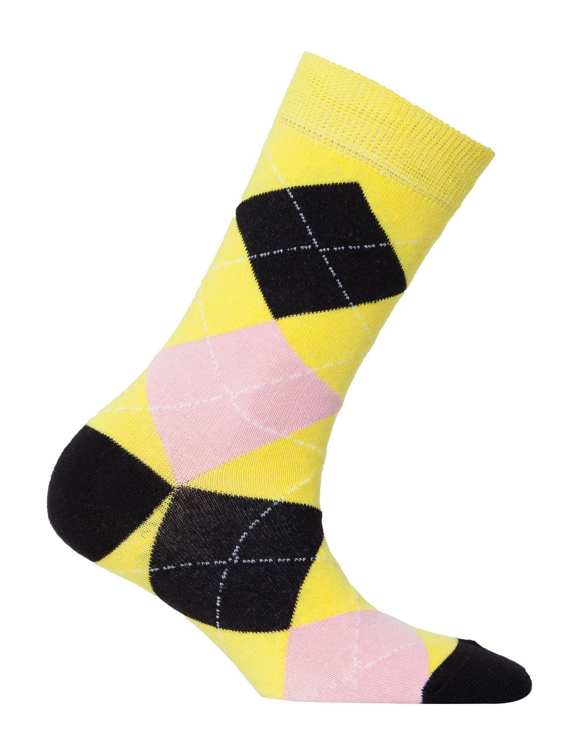 Black Pineapple Argyle Socks
