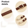 thumbnail image 4 of 1Set 5Pcs 5 Colors Adjustable PU Leather Bag Shoulder Straps with Alloy Swivel Eye Bolt Snap Hooks for Bag Handle Replacement Accessories Platinum 109.5~127.5x1.2cm 1pc/color, 4 of 6