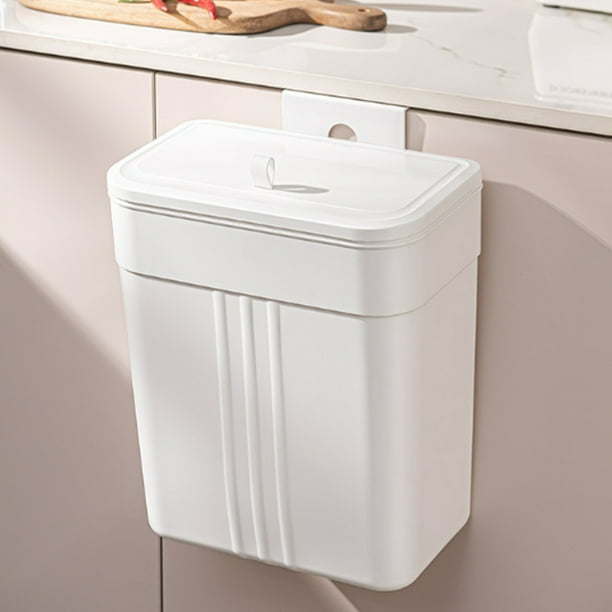 RKSTN trash can Kitchen Garbage Cans New Wall Hanging With Lid Clamping Special Household Kitchen Hanging Sanitary Bucket Toilet Trash Cans