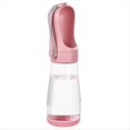 thumbnail image 1 of Botella de Agua Portátil para Perros con Dispensador de Agua 2 en 1 para Viajes, Ideal para Perros Pequeños, Grandes, Gatos, Labradores, Color Rosa A, 1 of 6