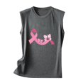 thumbnail image 5 of VKOYWKM Tank Tops for Women Pink Ribbon Graphic Breast Cancer Awareness Tank Top Sleeveless Crew Neck Fight Cancer Shirts Inspirational Tank Tops, 5 of 5