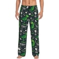 thumbnail image 2 of Kdxio Dinosaur and Bone Print Men's Sleep Pajama Pant Lounge Pants with Pockets, 2 of 8