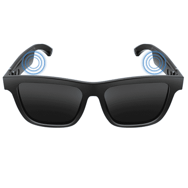 Smart Sunglasses, Audio Bluetooth Sunglasses with Dual Stereo Speakers, Voice Control - Athletic/Outdoor UV Protection and Sweatproof, Unisex