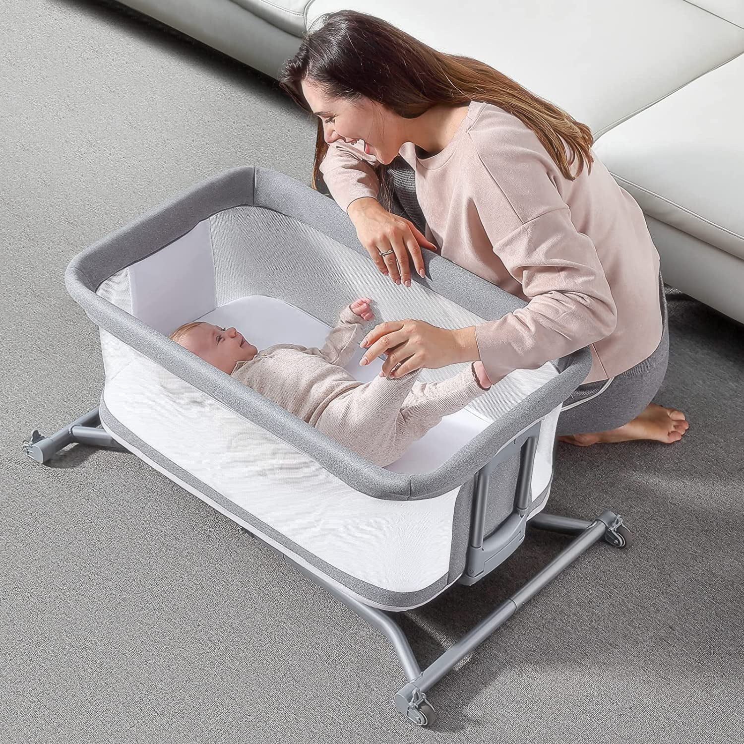 RONBEI Baby Lowered to Floor Lightweight Portable