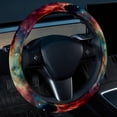 thumbnail image 2 of Galactic Planet 14.5 Inch Printing PVC Leather Car Wheel Cover Steering Wheel Covers Auto Accessories, 2 of 6