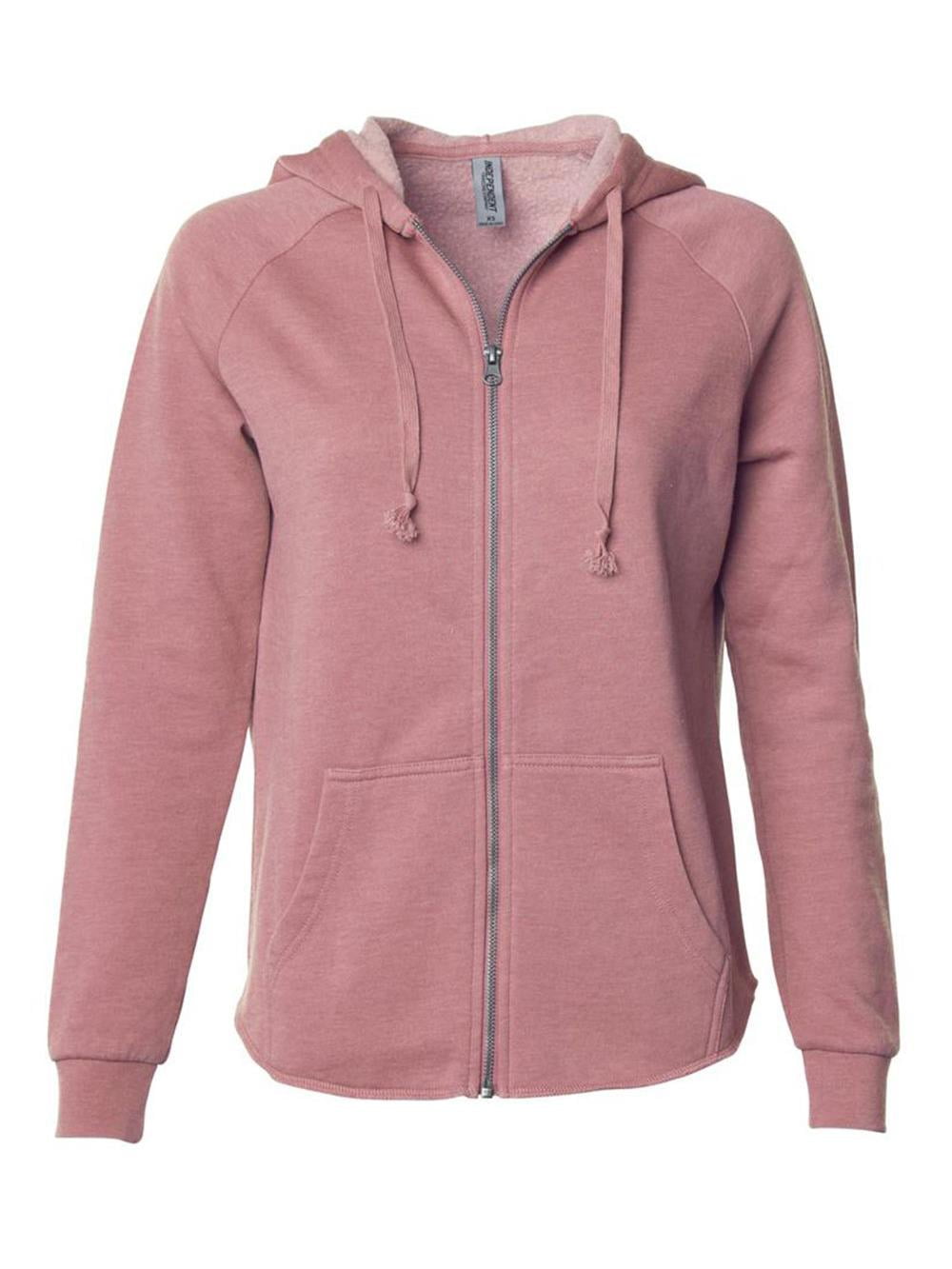 Independent Trading Co. - Women's California Wave Wash Full-Zip Hooded  Sweatshirt - PRM2500Z