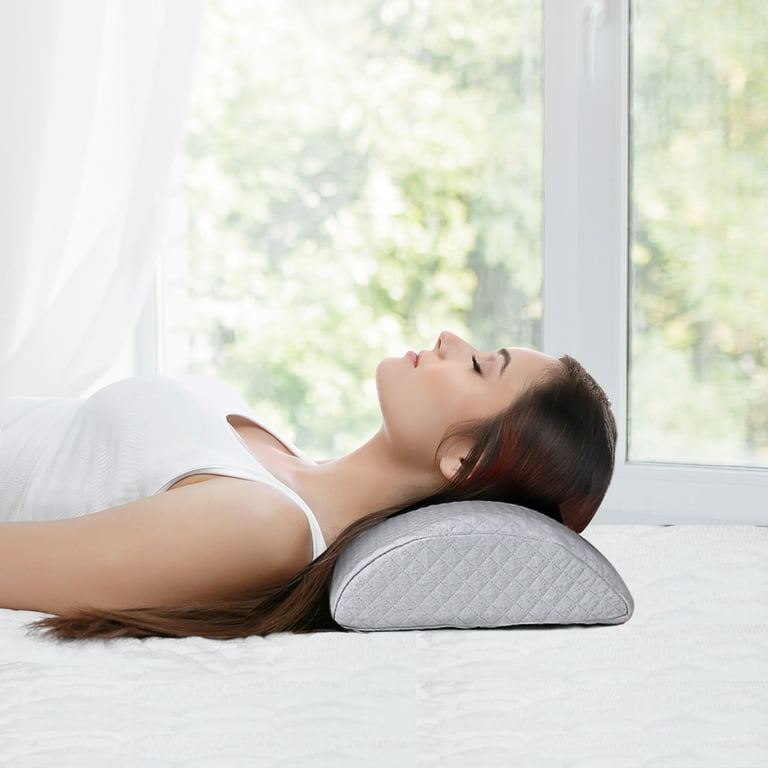 Unique Bargains Half Moon Memory Foam Cushion Neck Knee Pillow