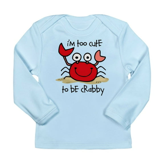 CafePress - Too Cute Crab Long Sleeve Infant T Shirt - Long Sleeve Infant T-Shirt