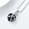 thumbnail image 3 of Birthstone Small Heart Urn Necklaces for Ashes Crystal Heart Cremation Jewelry Memorial Pendant Urn Necklace, 3 of 7