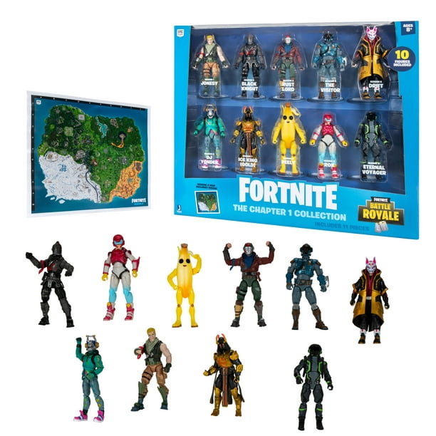 hobby Vies Rode datum Fortnite The Chapter 1 Collection, 10 Figure Pack - Walmart.com