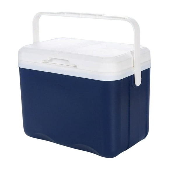Caparder de caja más enfriador Caja de de hielo versátil Versátil para viajes para el hogar de barbacoa Azul oscuro
