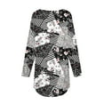 thumbnail image 4 of QATAINLAV Long Sleeve Shirts for Women Plus Size Loose Pullover Outdoor Casual Round Neck Tshirts 2025 Fashion Print Tunic Tops Streetwear Hem Blouses Black M, 4 of 6