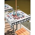 thumbnail image 2 of Outdoor Tablecloth with Umbrella Hole for Patio/Picnic/Party/Camping, Independence Day Gnomes Waterproof Table Cloth Square Cover Washable, Red Blue Star 250th Anniversary (54"x 54"), 2 of 9