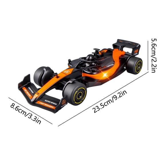 ToyKingdee F1-Inspired Racing Car Model, Interactive Simulation Vehicle for Kids' Imaginative Racing Adventures