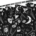 thumbnail image 2 of Gothic Shower Curtain Set - Dark Celestial Moon & Star Print, Mystical Cosmic Bath Decor, Waterproof Polyester 72"Wx72"L, Goth Aesthetic Gift, 2 of 4