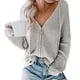 thumbnail image 3 of Cárdigan con capucha para mujer, suéter suelto, informal, suave, tela amigable con la piel, lavable a máquina, con cremallera, suéter con capucha, 3 of 6