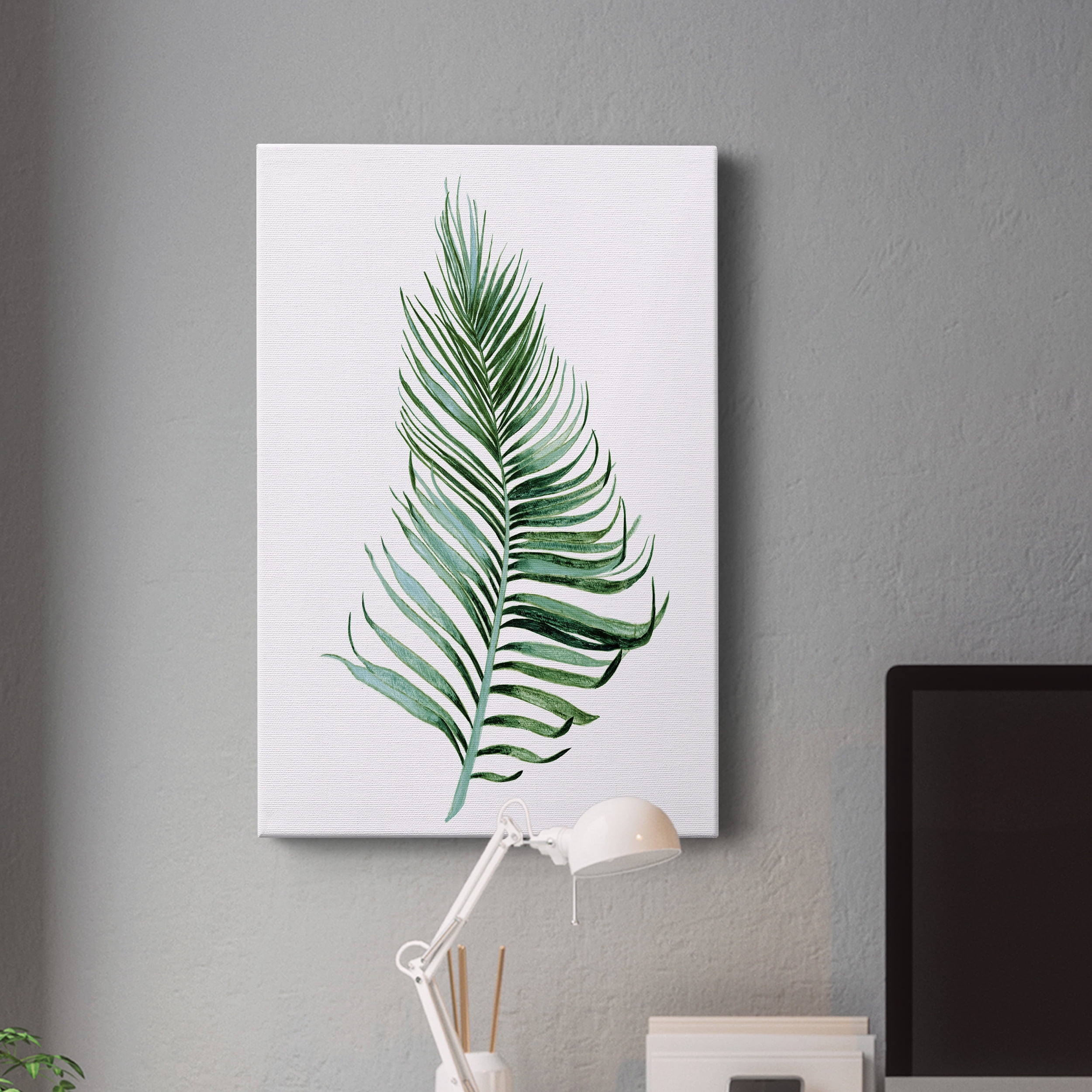 Sage Frond II Premium Gallery Wrapped Canvas - Ready to Hang - 32 x 48