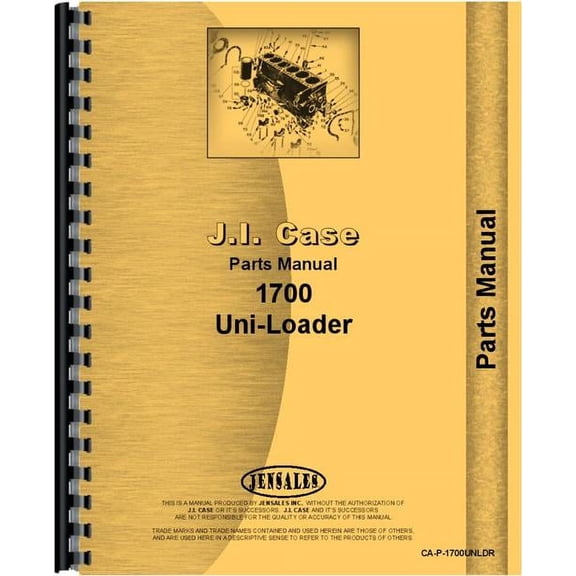 Case 1700 Uniloader Parts Manual