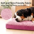 thumbnail image 3 of Exclusivo Mezcla Large Dog Bed with Removable and Washable Cover, Orthopedic Pet Bed for Crates, Non-Slip Bottom and Waterproof Liner, 42"×28", Pink, 3 of 10
