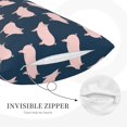 thumbnail image 3 of Lsque Pig 1 Pattern Pillow Case – Soft & Cozy Throw Pillow Cover, Hypoallergenic Cushion Case for Sleeping Women with Envelope Closure-20"x30", 3 of 6