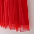 thumbnail image 4 of IBTOM CASTLE Toddler Baby Girls Princess Tutu Dress with Flower Headband Wedding Pageant Dresses Birthday Outfit Set for Photo Shoot 18-24 Months Wine Red, 4 of 5