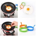 thumbnail image 4 of Egg Steamer Kitchen Accessory for Egg and Pancake Rings - Nonstick Silicone Ring Set for Frying Rounds Handles Warming Dining & Bar, 4 of 7