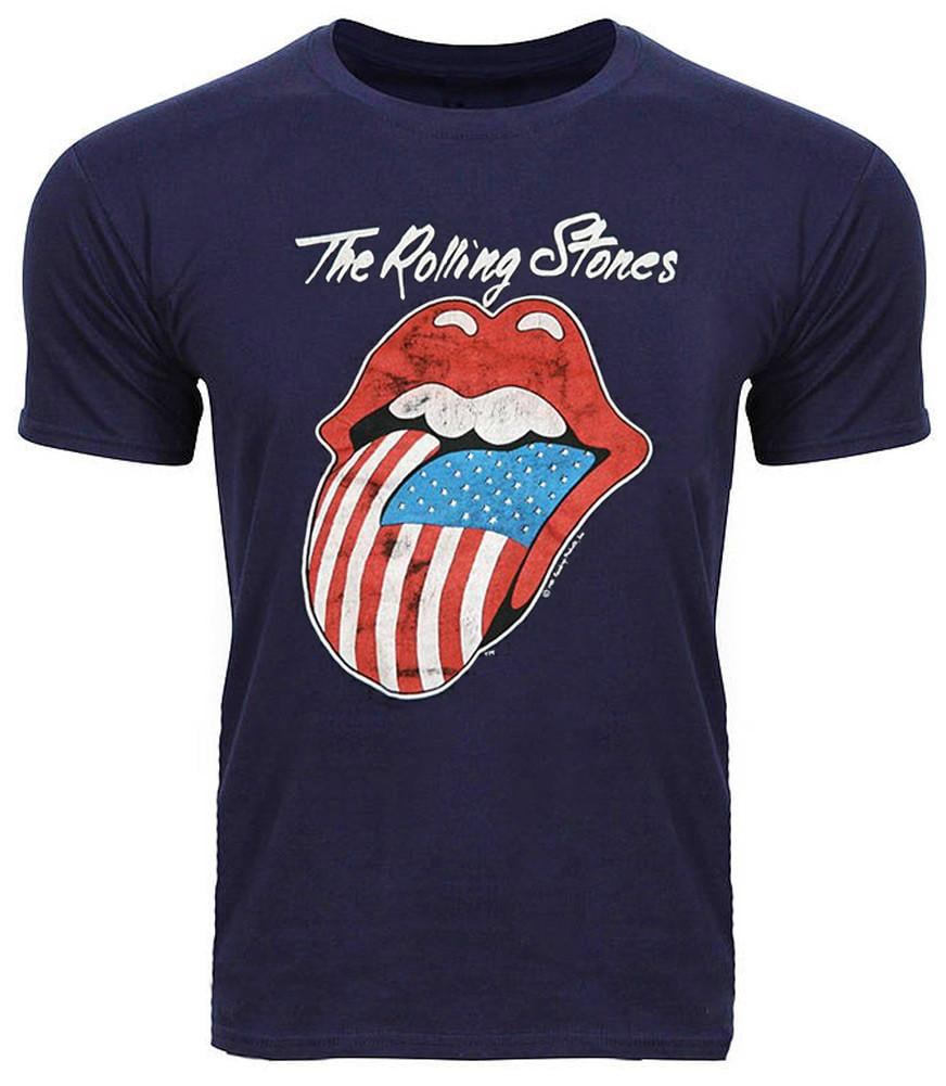 rolling stones red white and blue shirt