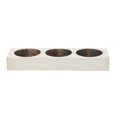 thumbnail image 1 of HomeRoots 416256 Distressed White 3 Hole Cheese Mold Candle Holder, 1 of 1