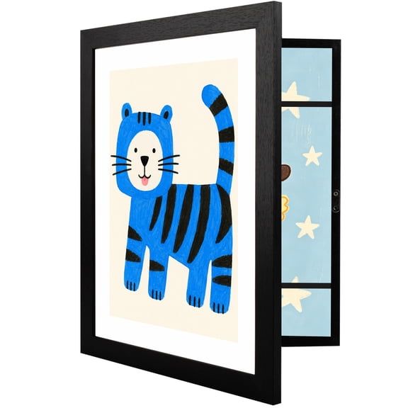 AEVETE 8.5x11 Kids Art Frame, Front Opening Picture Frames Changeable for Holds 100 Drawings, Portfolio, Schoolwork-1PACK
