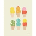 thumbnail image 2 of Kelle, Ann 26x32 White Modern Wood Framed Museum Art Print Titled - Double Scoops, 2 of 4