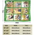 thumbnail image 5 of Personalised Blankets for Adults Custom Photo Picture Blanket Throw Fleece Flannel Customised Throws, Valentines Birthday Anniversary Wedding Gifts Him, Her, Family, 9 Photos, Full, 5 of 6