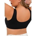 thumbnail image 2 of Front Closure Wireless Bra for Older Women - Plus Size Cotton Comfort Bra with Wide Straps U-Back Support for Posture & Pain Relief, 2 of 5