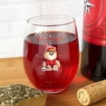thumbnail image 4 of Hello Winter Pomeranian Football Snowman Welcome Snowy Morning 15oz Stemless Wine Glass Mug Pom Dog Lover Gifts Wine Glasses Cup - 01012, 4 of 5