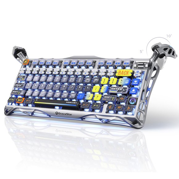 Teclado Mecánico Inalámbrico para Juegos GravaStar Mercury K1 Pro