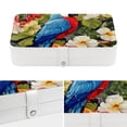 thumbnail image 4 of Parrot Earring Organizer Jewelry Box Necklace Organizer PU Leather with Removable Compartment Portable, 4 of 6
