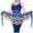 Blue, variant on YVNAURA Gold Coin Tassel Fringe Belly Dance Hip Scarf for Women Chiffon Wrap Skirt Belt 128 Shiny Jingling Coins Adjustable One Size for Belly Dance Zumba Yoga Class Stage, Yellow,One Size
