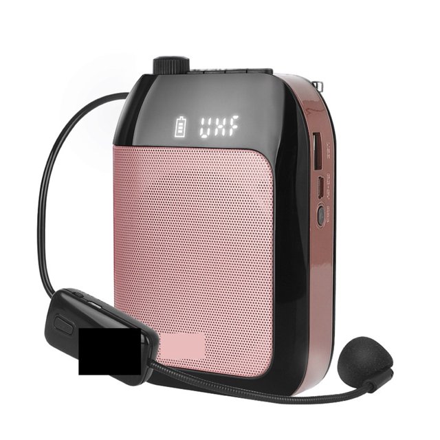 Bluetooth UHF Wireless Voice Amplifier Portable For Teaching Lecture Tour Guide U-Disk Megaphone Microphone Speaker ,Comfortable and Portable
