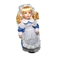 thumbnail image 3 of Muñeca de porcelana, adorno de mesa, regalo de cumpleaños, 40 cm, linda estatua, centro de mesa. Azul, 3 of 9