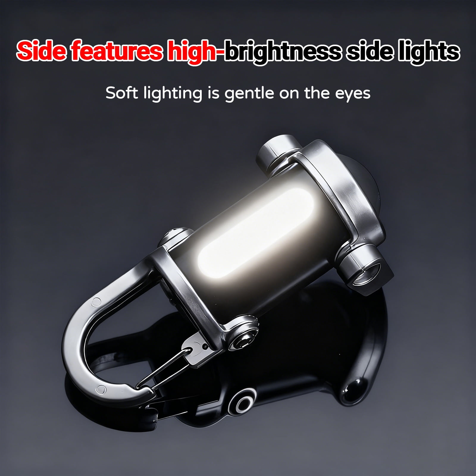 Portable Rechargeable Bright Keychain Flashlight Phone Charger, Mini Keychain Flashlight, 7 Lighting Modes, 1200 Lumens EDC Waterproof Keychains Flashlight