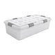 thumbnail image 2 of Caja de almacenamiento con ruedas debajo de la cama, contenedor multifunción transpirable con ruedas, organizador para dormitorio Altura 25cm, 2 of 8