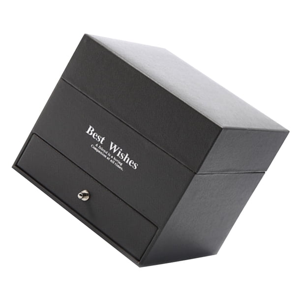 Caja de regalo de flores de jabón, cajón de de doble capa, caja de regalo de rosas, organizador de joyas, boda, romántico, caja de Kits de decoración para fiestas Rojo caja de 16 cajones Billuyoard HA003065-01B