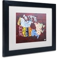 thumbnail image 2 of Trademark Fine Art 'Canada License Plate Map' Canvas Art by Design Turnpike, White Matte, Black Frame, 2 of 4