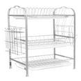 thumbnail image 4 of Novashion Dish Drying Rack, Novashion 3-Tier Stainless Steel Dish Rack with Utensil Holder, Cutting Board Holder and Dish Drainer for Kitchen Counter 20.86” L X 9.05” W X 18.50” H, 4 of 9