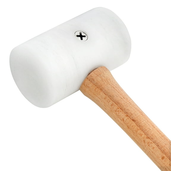 The Beadsmith Flat Nylon Hammer, Non-Marring, 10.5”, 2 oz Head with 1.5” Flat Faces